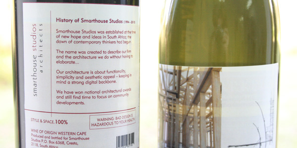 Smarthouse Studios Wine Labels - Back Label